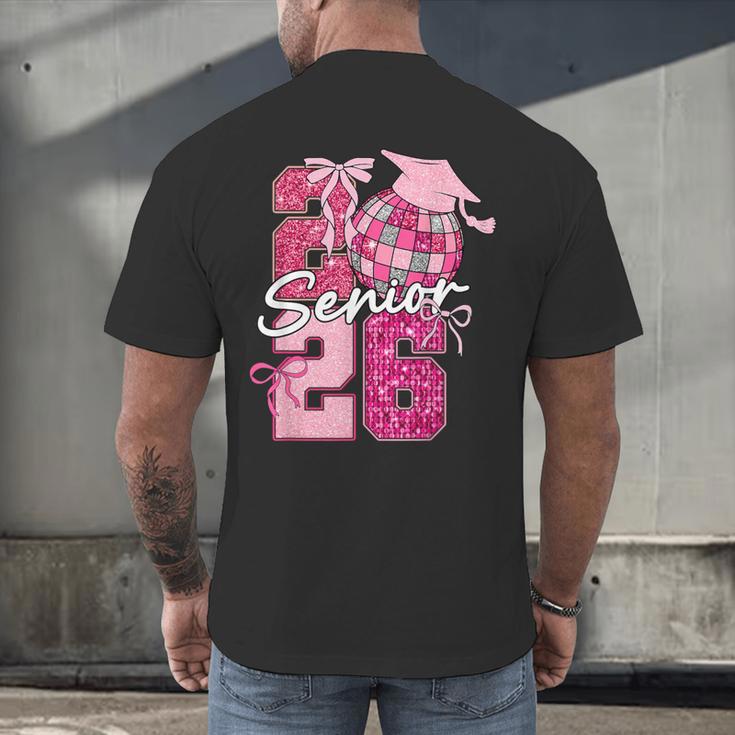 Retro Senior 2026 Coquette Bow Graduation Class Of 2026 Men's Back Print T-Shirt