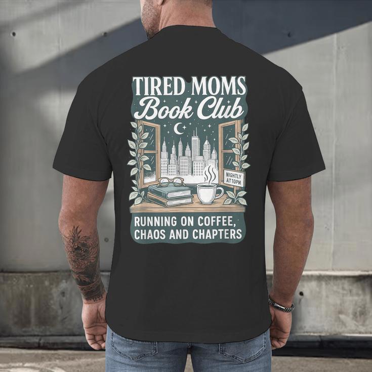 Retro Tired Moms Book Club Bookish Booktrovert Mother's Day Men's Back Print T-Shirt Retro Tired Moms Book Club Bookish Booktrovert Mother's Day Men's Back Print T-Shirt