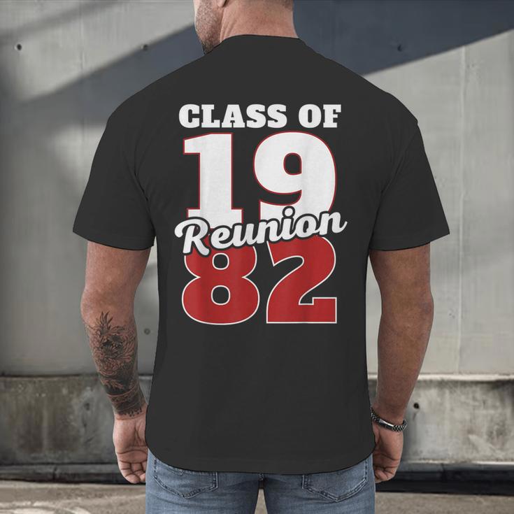 Reunion 1982 Class Of 1982 Reunion 82 Graduation 1982 Men's Back Print T-Shirt