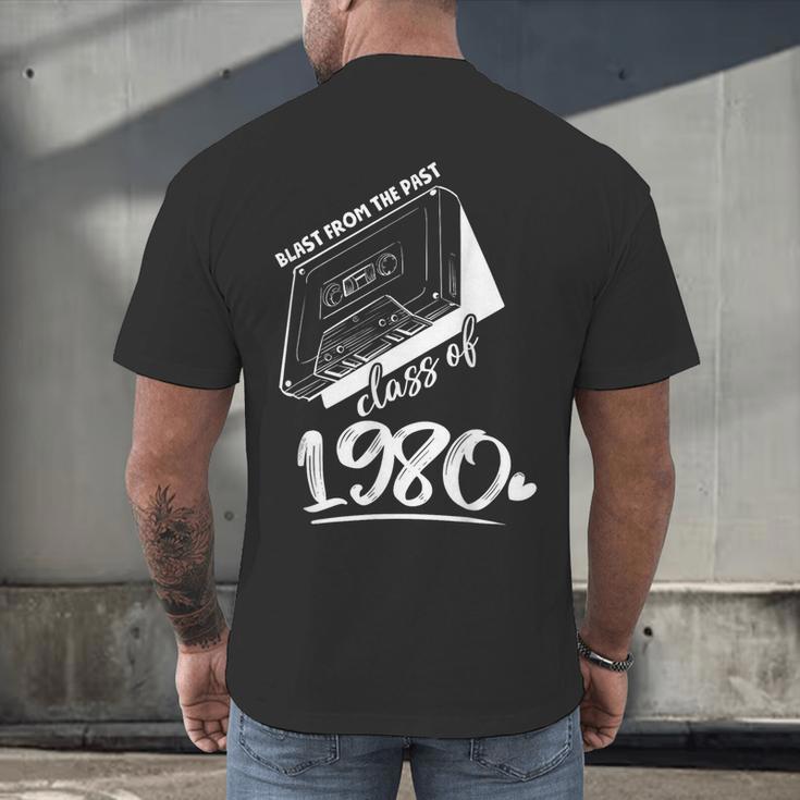 Reunion Class Of 1980 School Graduation Blast From The Past Men's Back Print T-Shirt