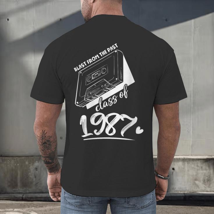 Reunion Class Of 1987 School Graduation Blast From The Past Men's Back Print T-Shirt