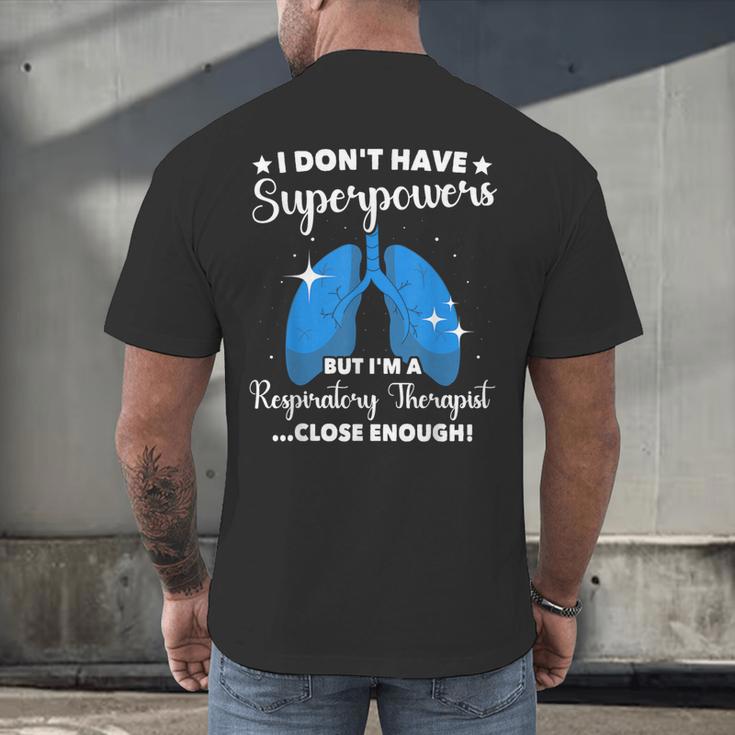 RT School Graduation Respiratory Therapist Men's Back Print T-Shirt
