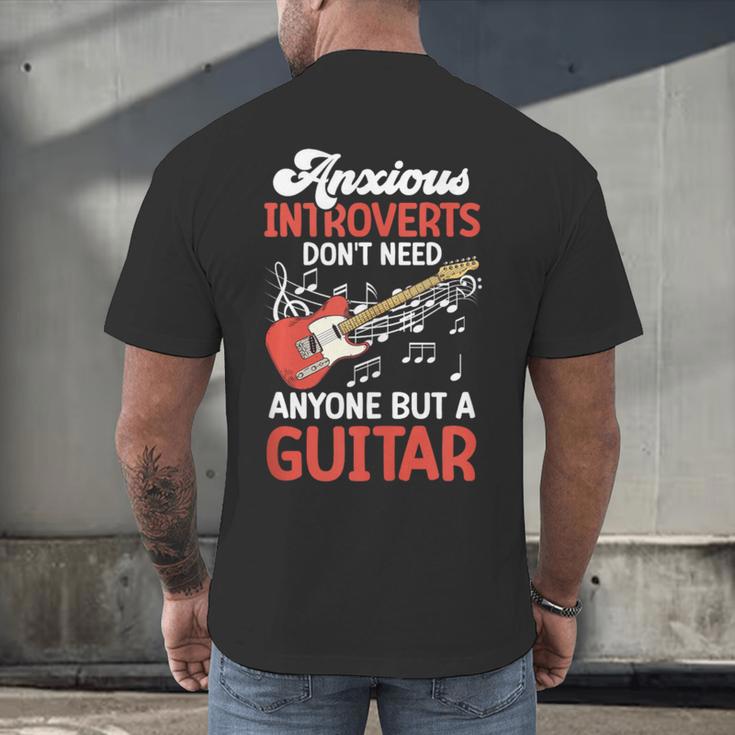 Sarcastic Introvert Need Guitar Sad Song Introvert Guitarist Men's Back Print T-Shirt Sarcastic Introvert Need Guitar Sad Song Introvert Guitarist Men's Back Print T-Shirt