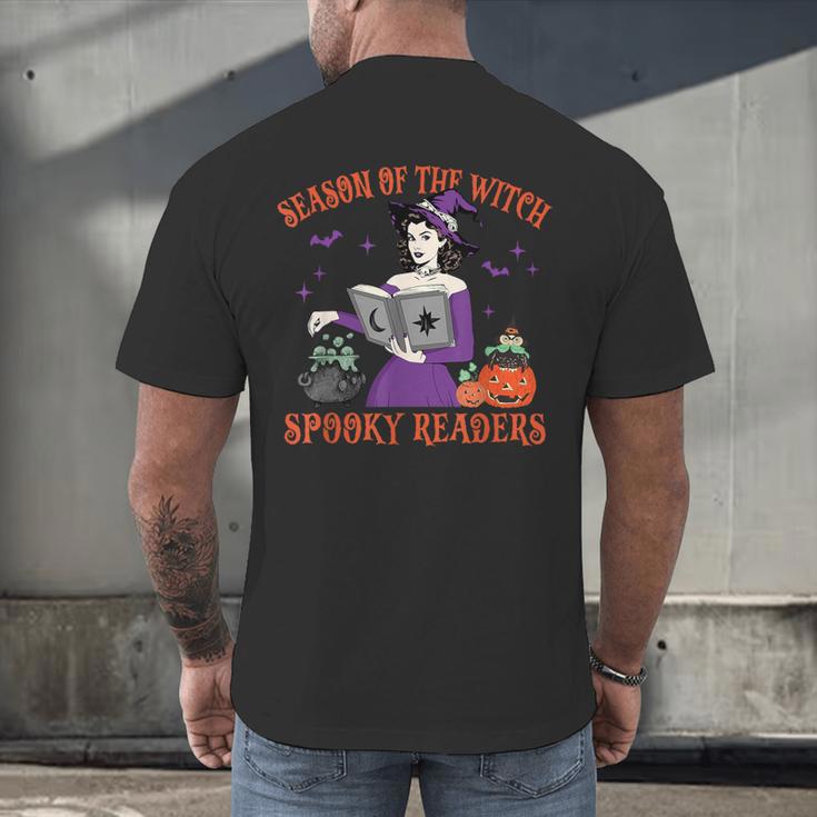 Season Of The Witch Spooky Readers Spell Book Hallowen Men's Back Print T-Shirt Season Of The Witch Spooky Readers Spell Book Hallowen Men's Back Print T-Shirt