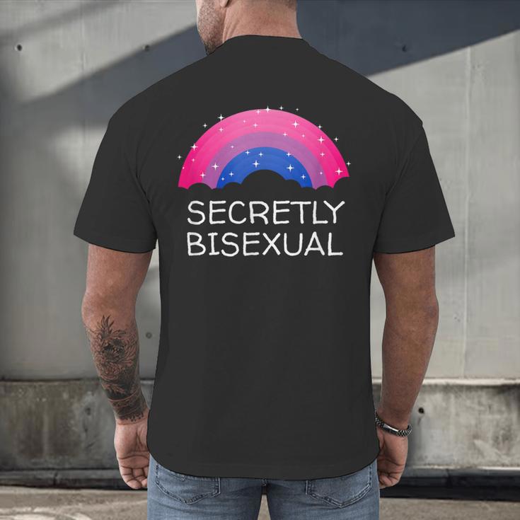 Secretly Bisexual Bi Introvert Bi Pride Antisocial LGBTQ Men's Back Print T-Shirt Secretly Bisexual Bi Introvert Bi Pride Antisocial LGBTQ Men's Back Print T-Shirt