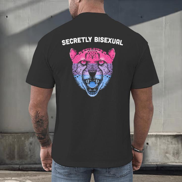 Secretly Bisexual Bi Introvert Bi Pride Antisocial LGBTQ Men's Back Print T-Shirt Secretly Bisexual Bi Introvert Bi Pride Antisocial LGBTQ Men's Back Print T-Shirt