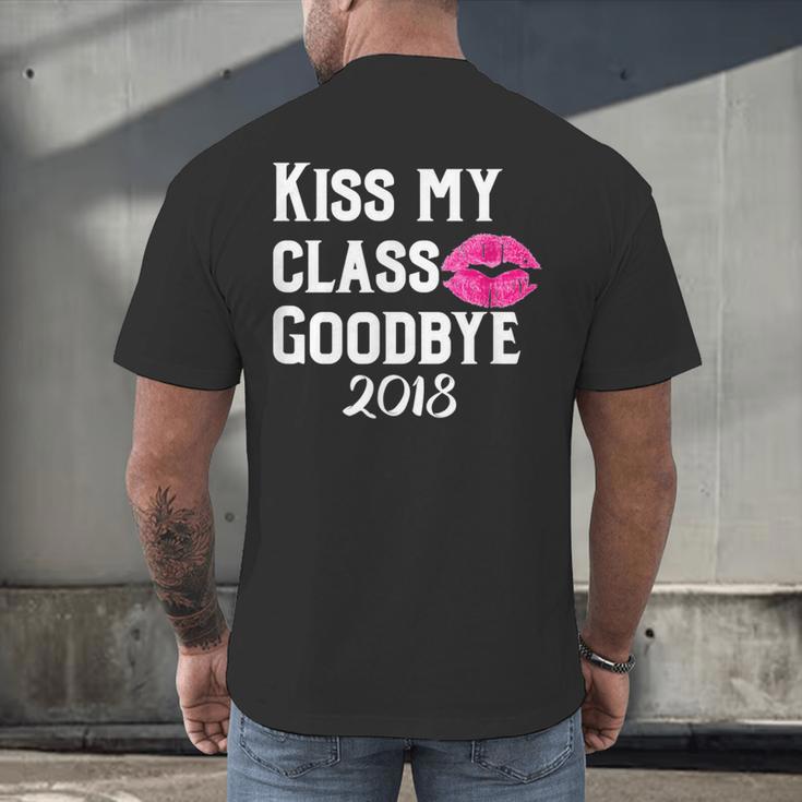 Sen18r Shirt Senior 2018 Graduation Kiss Lips Men's Back Print T-Shirt