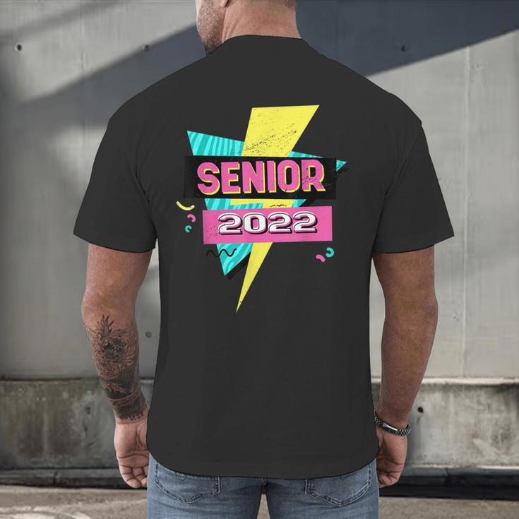 Senior 2022 Graduation Class Of 2022 Retro 90's Graduation Men's Back Print T-Shirt