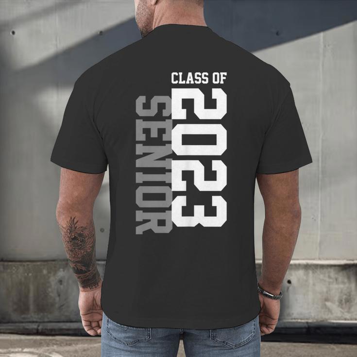 Senior 2023 Senior 23 Senior Class Of 2023 Graduation Done Men's Back Print T-Shirt