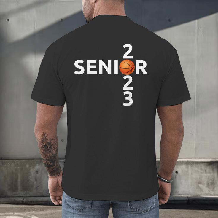Senior 2023 Basketball Graduation Party Men's Back Print T-Shirt