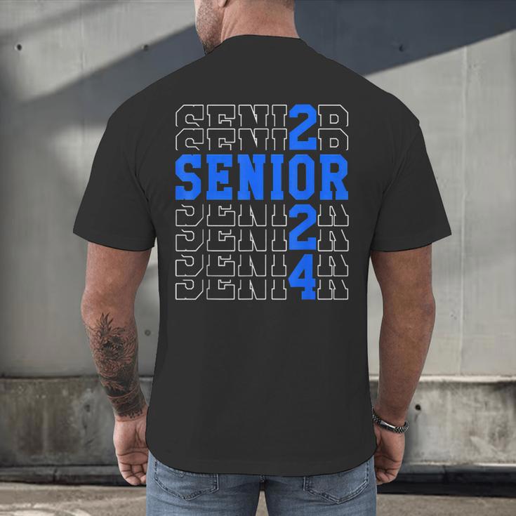 Senior 2024 Graphic Class Of 2024 Graduation Graphic Men's Back Print T-Shirt