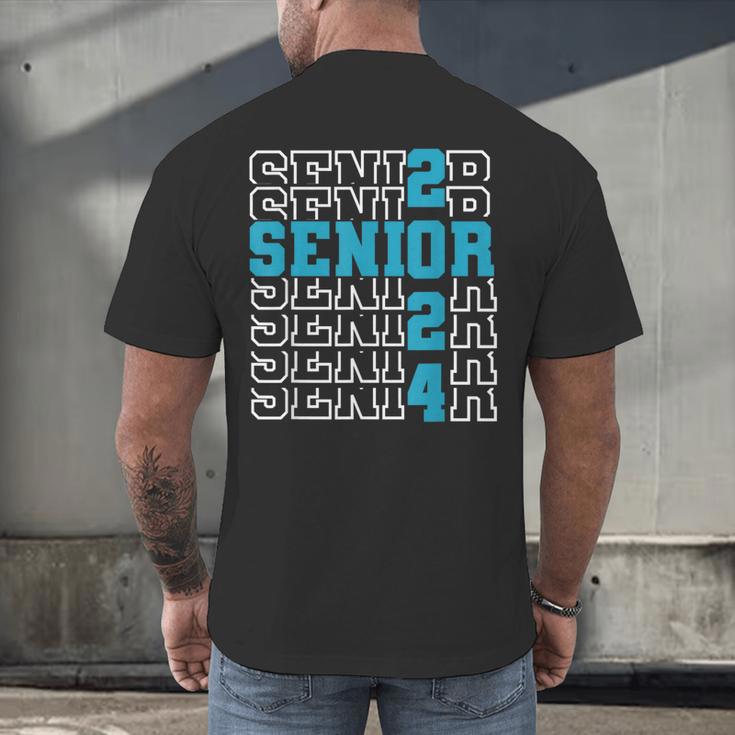 Senior 2024 Graduation Class Of 2024 Senior Boys Girls Men's Back Print T-Shirt