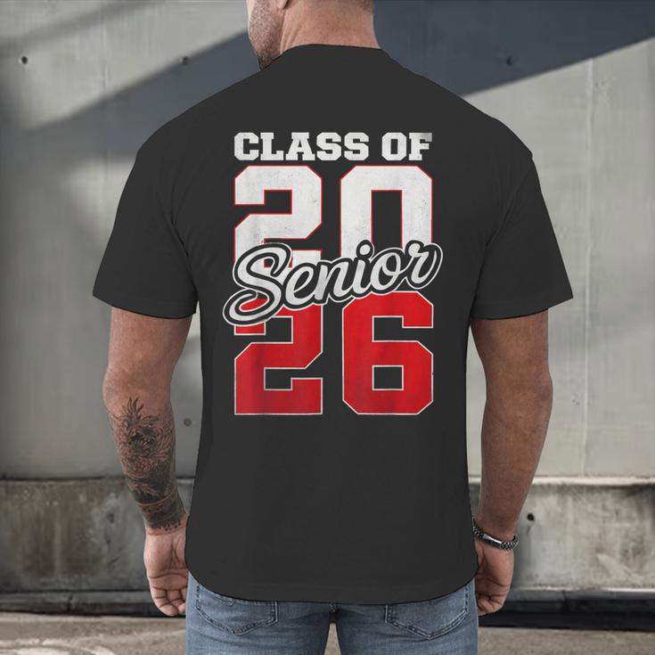 Senior 2026 Class Of 2026 Graduation 2026 Senior 26 Graduate Men's Back Print T-Shirt