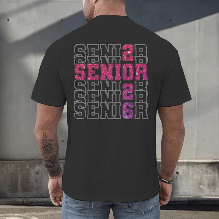 Senior 2026 Class Of 2026 Graduation 2026 Pink Girl Women Men's Back Print T-Shirt