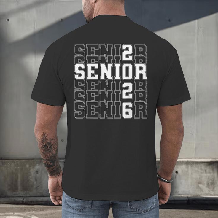 Senior 2026 Class Of 2026 Seniors Graduation 2026 Senior 26 Men's Back Print T-Shirt