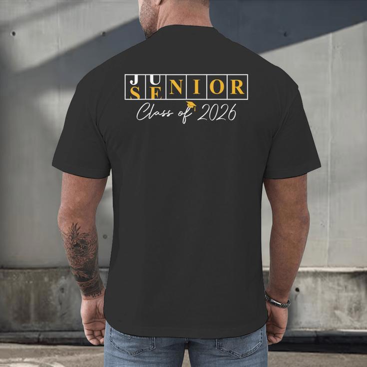 Senior 2026 Graduation My Last First Day Of Class Of 2026 Men's Back Print T-Shirt