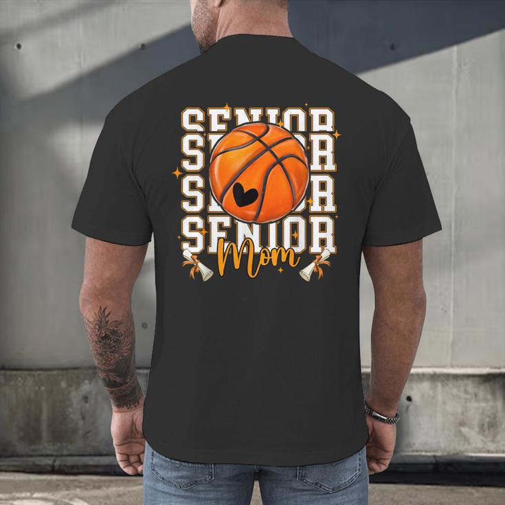 Senior Basketball Mom 2026 Basketball Graduation Men's Back Print T-Shirt