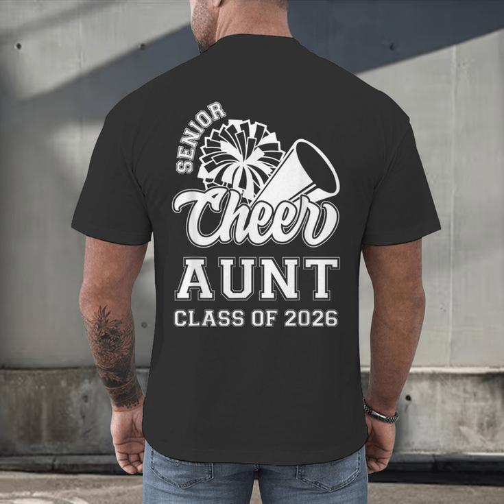 Senior Cheerleader Aunt Cheer Class Of 2026 Graduation Women Men's Back Print T-Shirt
