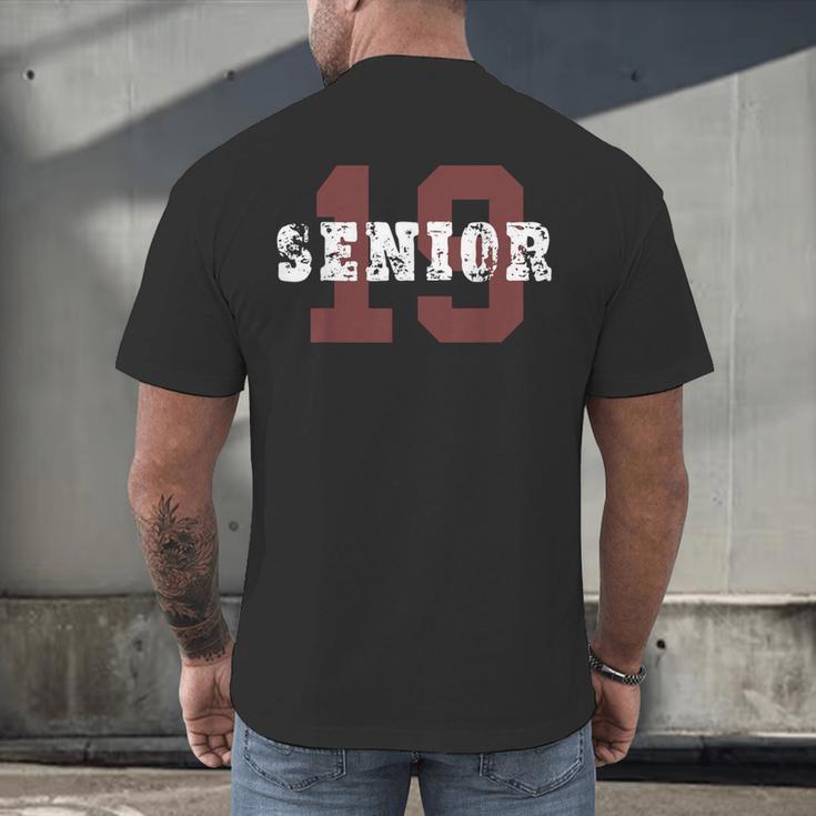 Senior Class Of 2019 Graduation Graduate School Men's Back Print T-Shirt