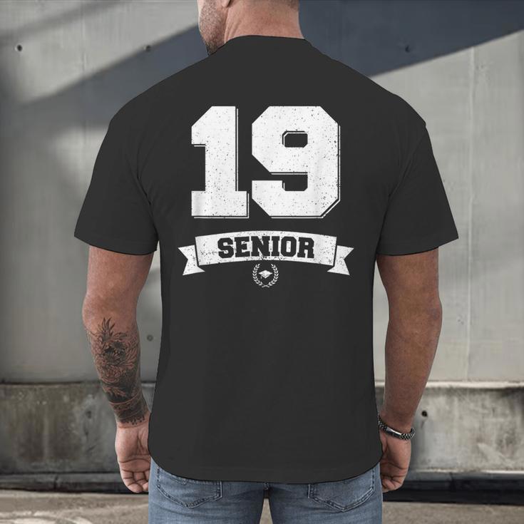 Senior Class Of 2019 Graduation School College Men's Back Print T-Shirt