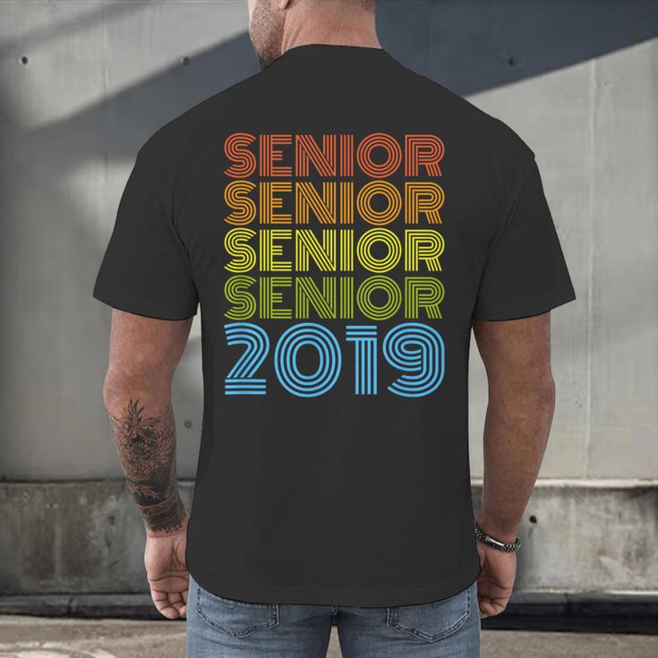 SENIOR CLASS 2019SHIRT High School Graduation Men's Back Print T-Shirt
