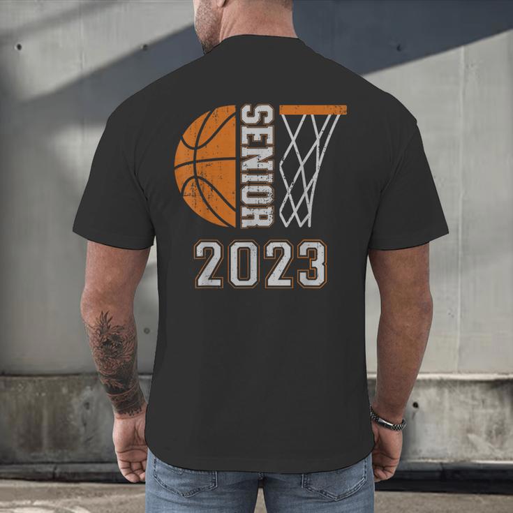 Senior Class Of 2023 Graduation Basketball Team Graduate Men's Back Print T-Shirt