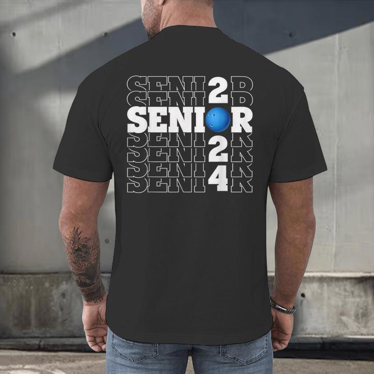Senior Class Of 2024 Bowling First Day Of School Graduation Men's Back Print T-Shirt