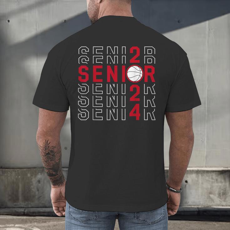 Senior Class Of 2024 Graduation 2024 Maroon Basketball Men's Back Print T-Shirt