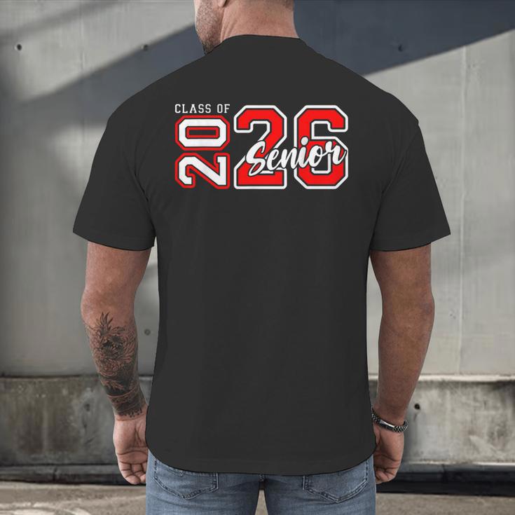 Senior Class Of 2026 Graduation Back To School Senior 26 Men's Back Print T-Shirt