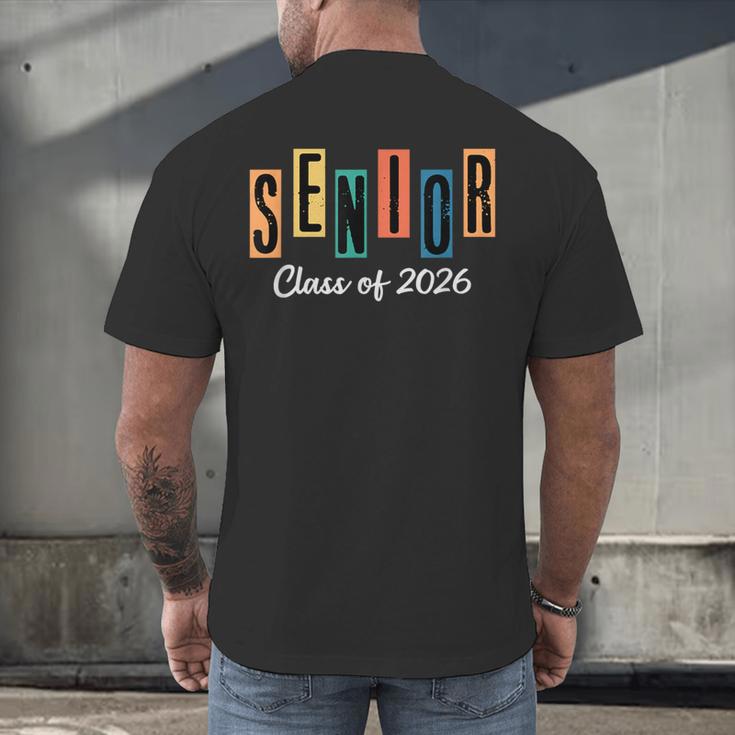 Senior Class Of 2026 Women Men Graduation Class Of 2026 Men's Back Print T-Shirt