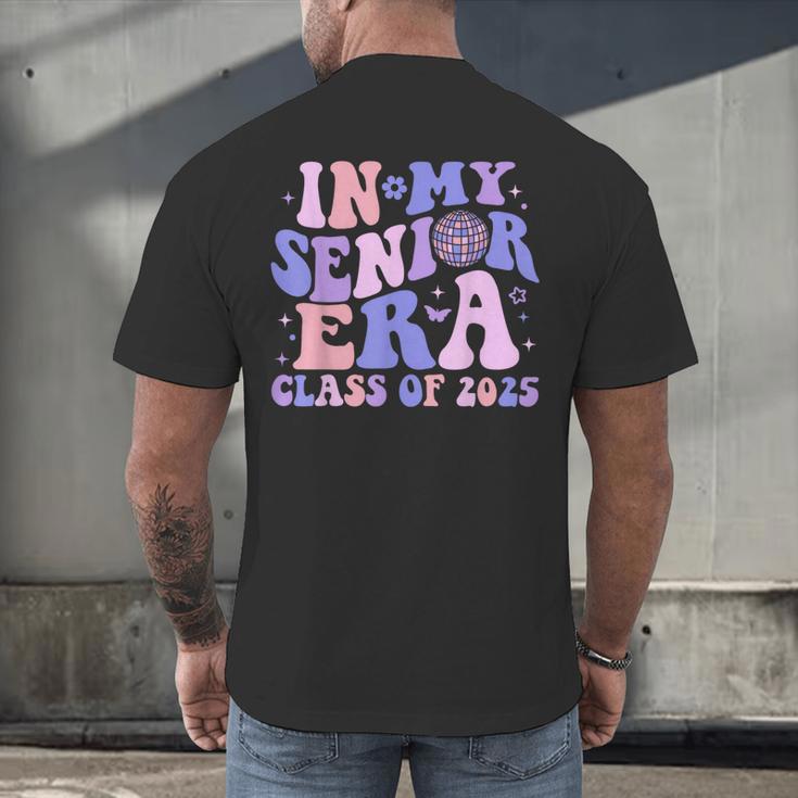 In My Senior Era Class Of 2025 Groovy Senior 2025 Graduation Men's Back Print T-Shirt