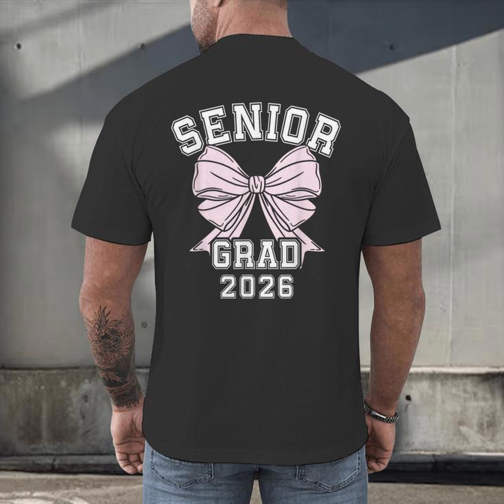Senior Grad 2026 Class Of 2026 Senior Graduation 2026 Men's Back Print T-Shirt