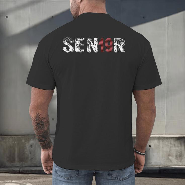 Senior Grad Shirt-Senior Class Of 2019 Graduation Shirt Men's Back Print T-Shirt