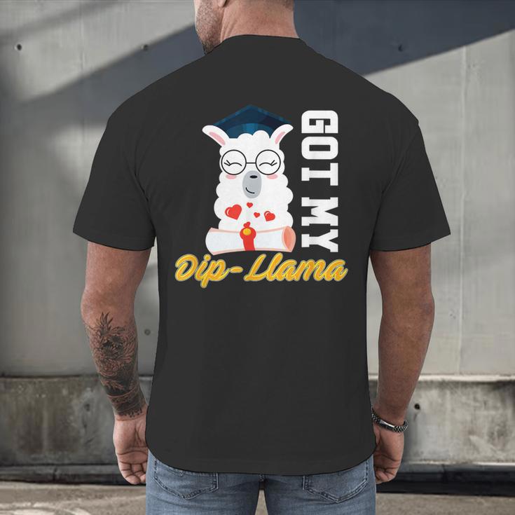 Senior Graduation TShirt 2019 Got My Dip-Llama Diploma Shirt Men's Back Print T-Shirt