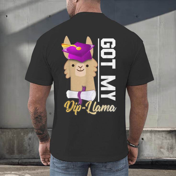 Senior Graduation TShirt 2019 Got My Diploma Llama Pun Shirt Men's Back Print T-Shirt