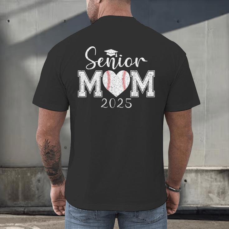 Senior Mom Baseball 2025 Class Of 2025 Graduation Men's Back Print T-Shirt