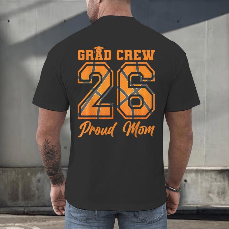 Senior Mom Class Of 2026 Basketball Mom Graduation Men's Back Print T-Shirt