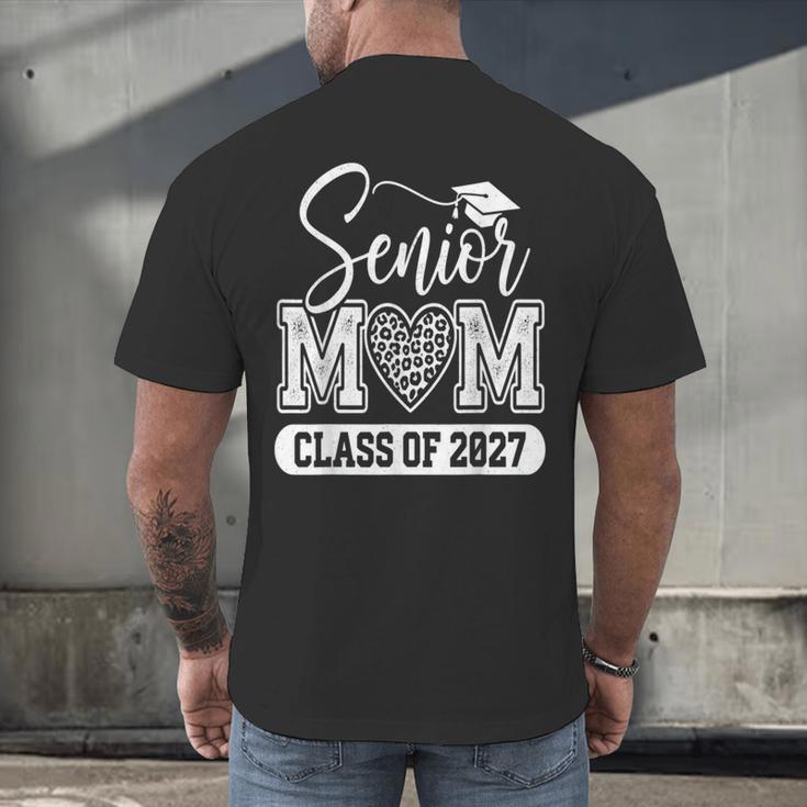 Senior Mom Class Of 2027 Senior Mama 2027 Graduation Men's Back Print T-Shirt
