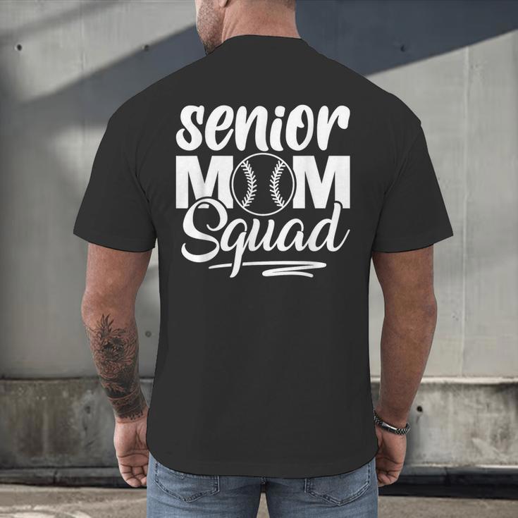 Senior Mom Squad Baseball Class Of 2023 Graduation Men's Back Print T-Shirt