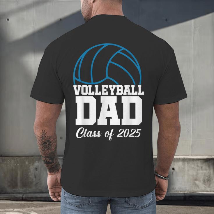 Senior Volleyball Dad Class Of 2025 Graduation Graduate Men's Back Print T-Shirt