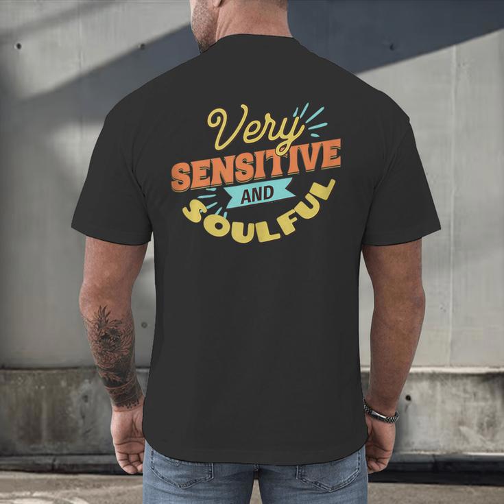 Very Sensitive And Soulful Introvert Men's Back Print T-Shirt Very Sensitive And Soulful Introvert Men's Back Print T-Shirt