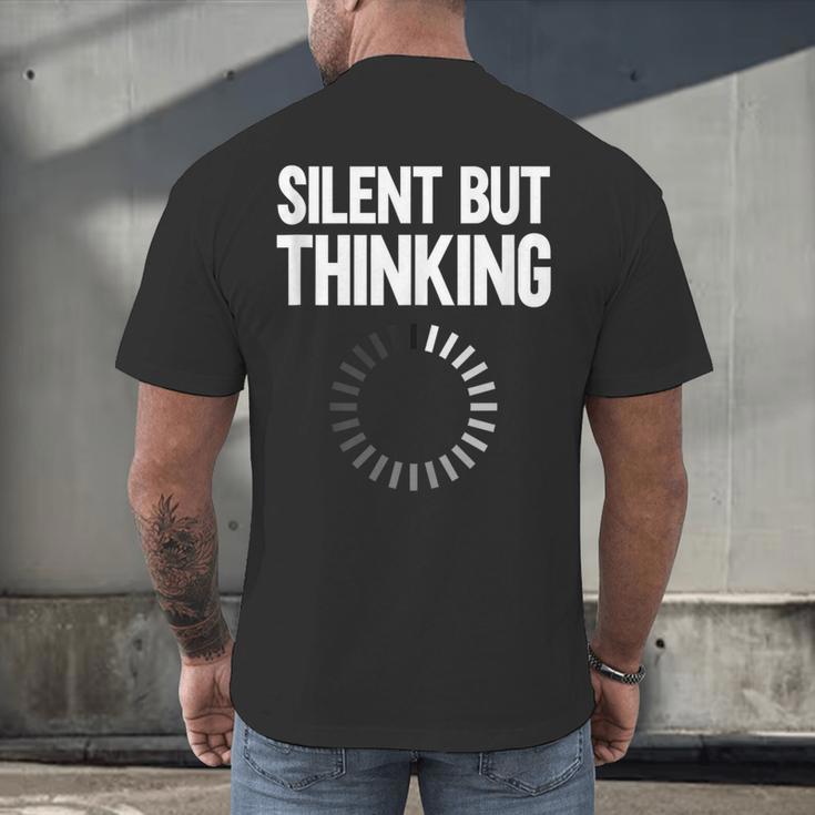 Silent But Thinking Introvert Men's Back Print T-Shirt Silent But Thinking Introvert Men's Back Print T-Shirt