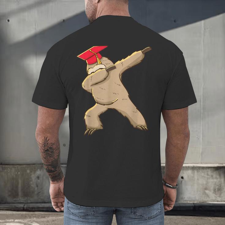 Sloth Dabbing Shirt Graduation Day Shirt See Ya Men's Back Print T-Shirt