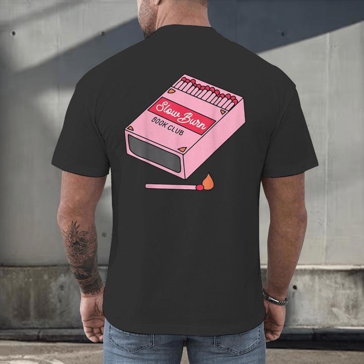Slow Burn Book Club Men's Back Print T-Shirt Slow Burn Book Club Men's Back Print T-Shirt