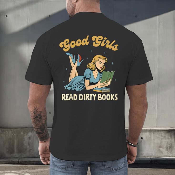 Smut Reader Book Romance Good That Girls Read Dirty Books Men's Back Print T-Shirt