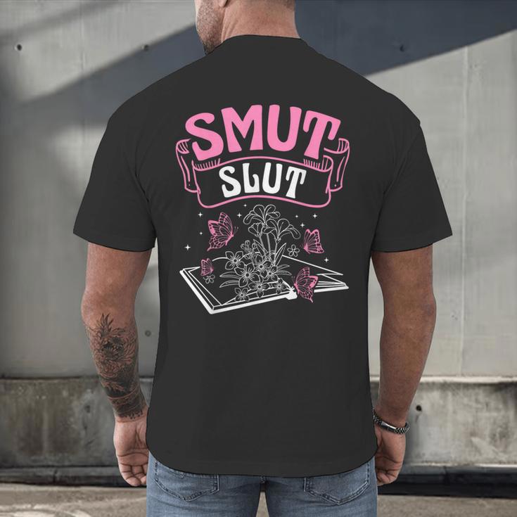 SMUT Slut Provocative Literature Book Club Book Reading Men's Back Print T-Shirt