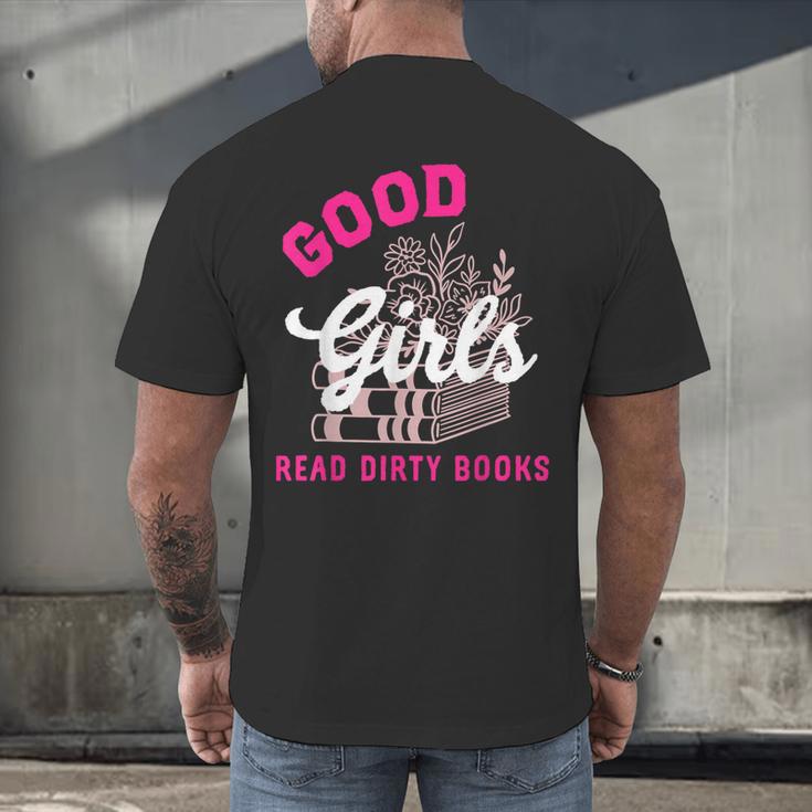 Smutty Book Merch Good Girls Read Dirty Books Smut Readers Men's Back Print T-Shirt Smutty Book Merch Good Girls Read Dirty Books Smut Readers Men's Back Print T-Shirt