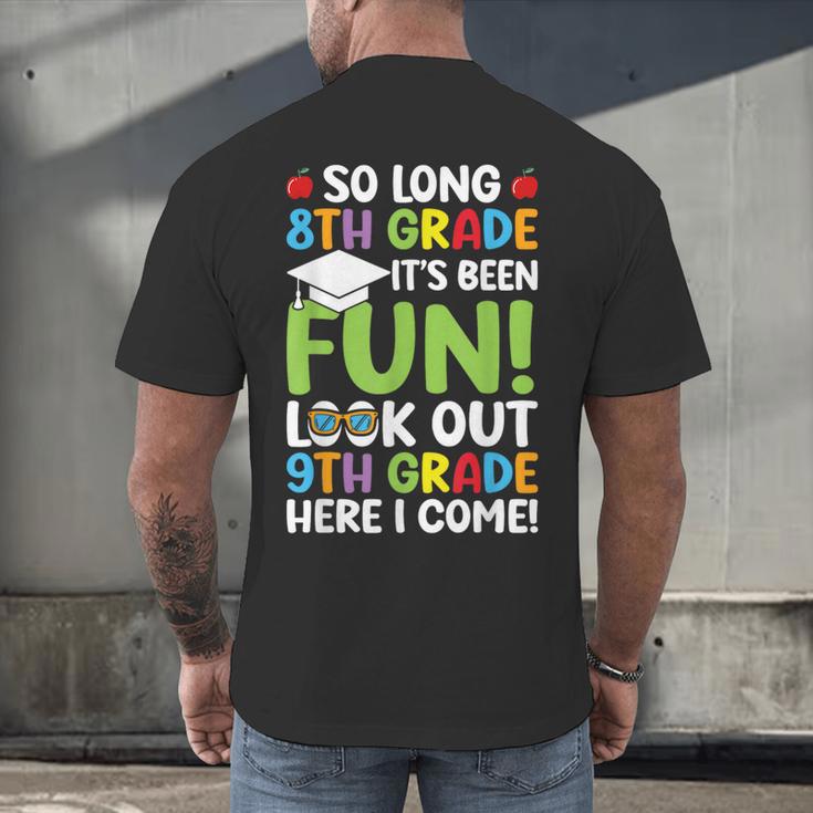So Long 8th Grade 9th Grade Here I Come Graduation Men's Back Print T-Shirt