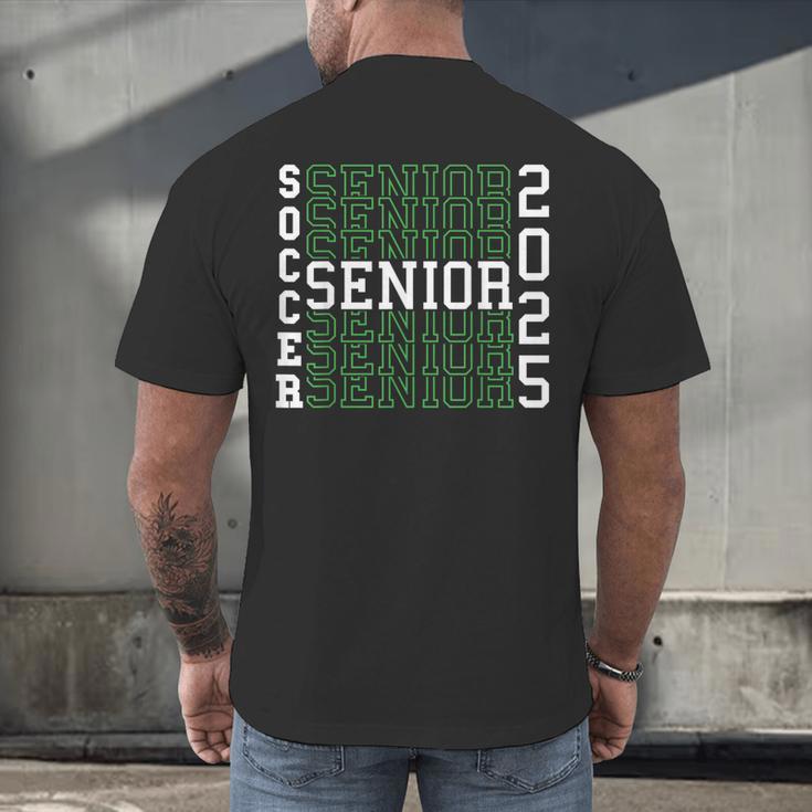 Soccer Senior Night Soccer Senior 2025 Graduation 45 Men's Back Print T-Shirt