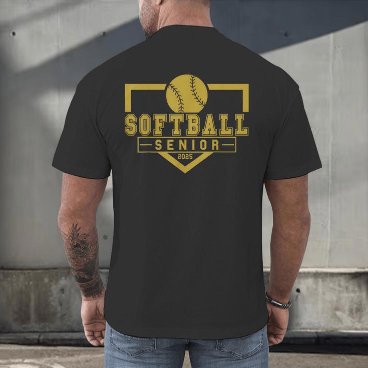 Softball Senior Night Softball Senior 2025 Graduation 20 Men's Back Print T-Shirt